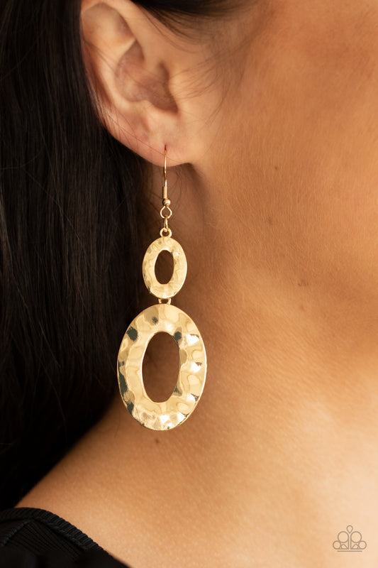 Bring On The Basics Gold Earring - Paparazzi Accessories