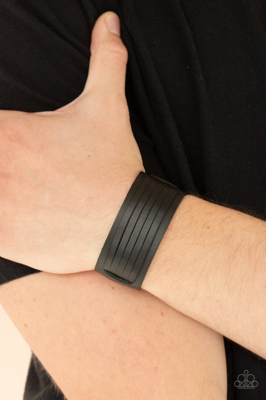 Ride In Style Black Urban Bracelet - Paparazzi Accessories