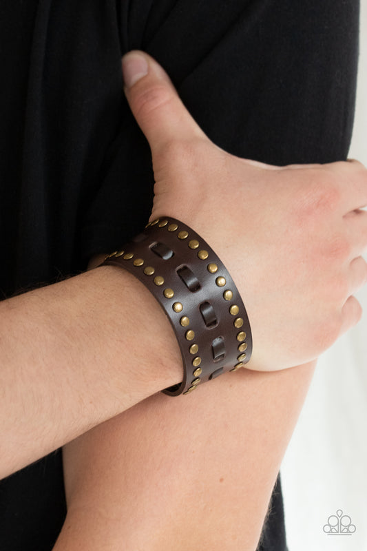 A ROAM With A View Brown Urban Bracelet - Paparazzi Accessories
