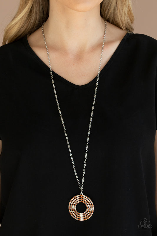 High-Value Target Brown Necklace - Paparazzi Accessories