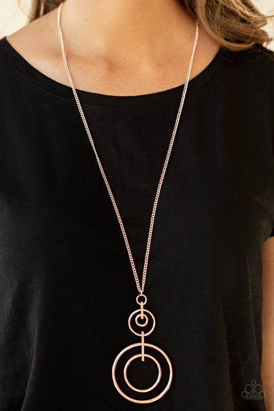 The Inner Workings Rose Gold Necklace - Paparazzi Accessories