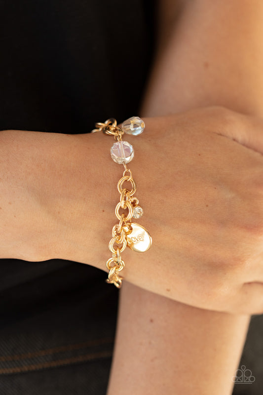 Lovable Luster Gold Bracelet - Paparazzi Accessories