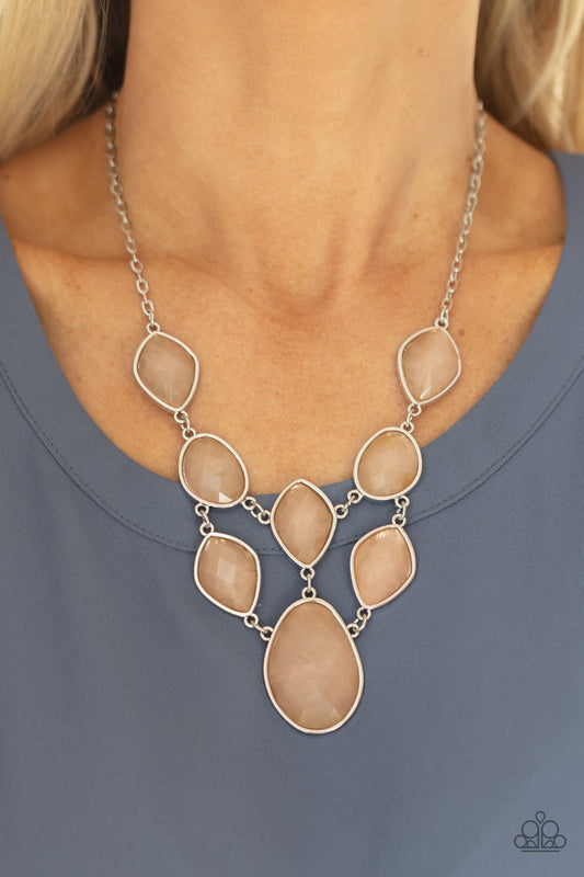 Opulently Oracle Brown Necklace - Paparazzi Accessories