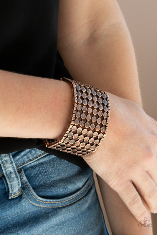 Cool and CONNECTED Copper Bracelet - Paparazzi Accessories