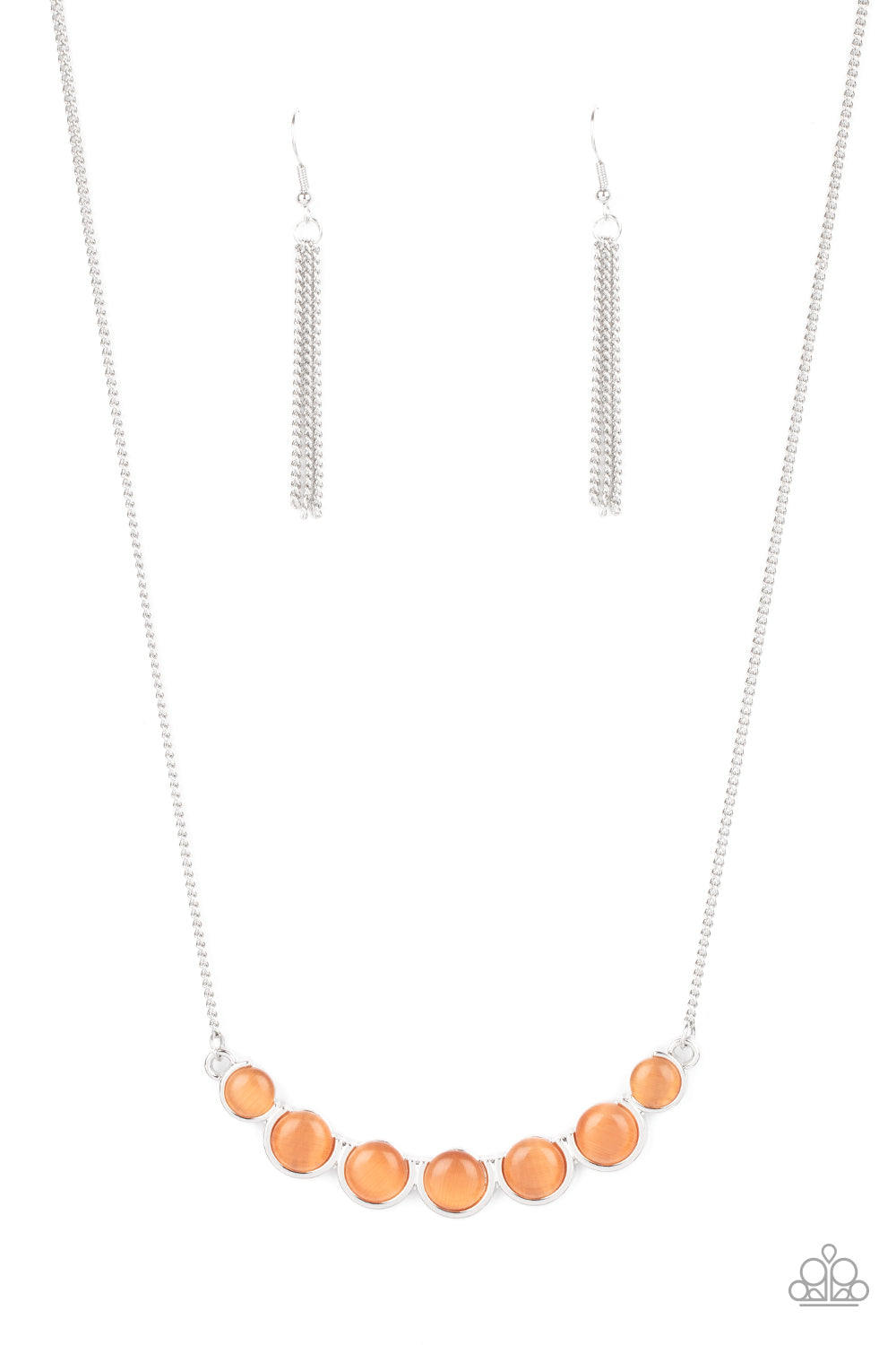 Serenely Scalloped Orange Necklace - Paparazzi Accessories