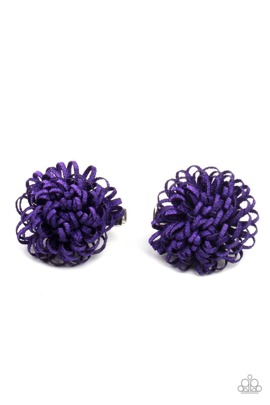 Pretty in Posy Purple Hair Clip - Paparazzi Accessories