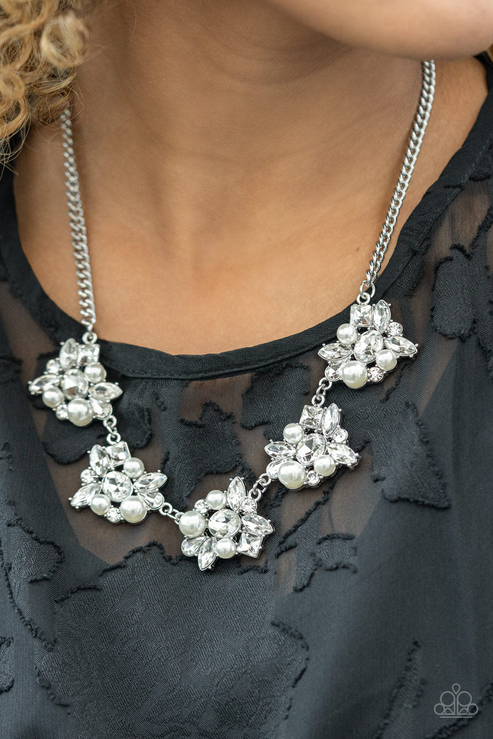 HEIRESS of Them All White Necklace - Paparazzi Accessories