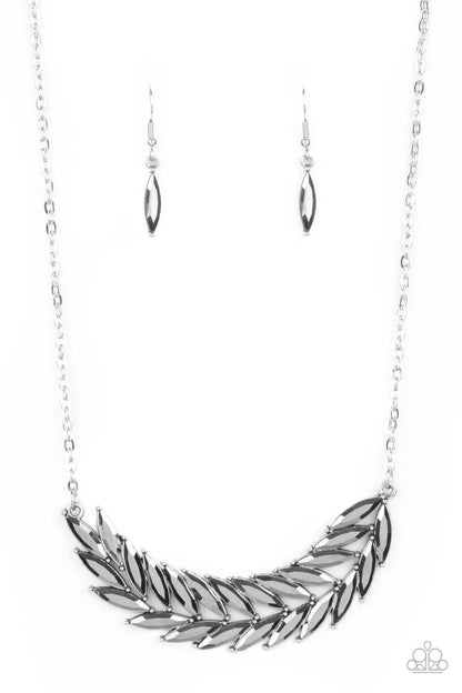 Flight of FANCINESS Silver Necklace - Paparazzi Accessories