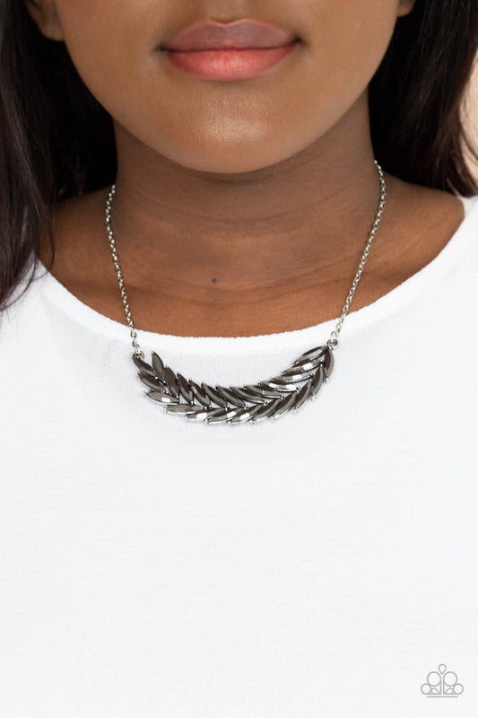 Flight of FANCINESS Silver Necklace - Paparazzi Accessories