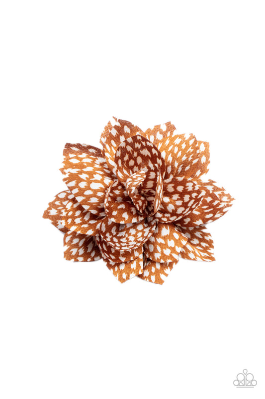 Deep In The Jungle Brown Hair Clip - Paparazzi Accessories
