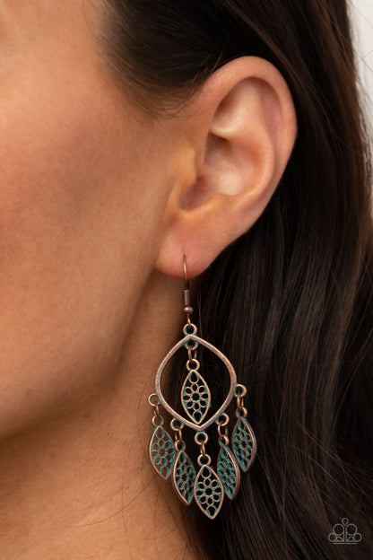 Artisan Garden Copper Earring - Paparazzi Accessories