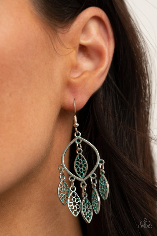 Artisan Garden Silver Earring - Paparazzi Accessories