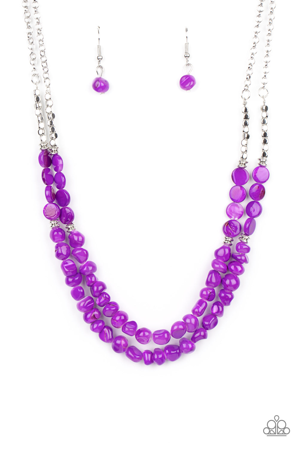 Staycation Status Purple Necklace - Paparazzi Accessories