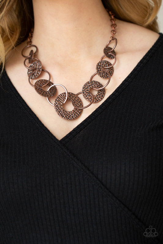 Industrial Envy Copper Necklace - Paparazzi Accessories