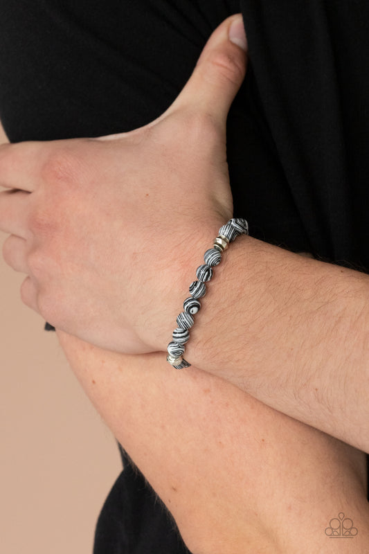 Awakened White Urban Bracelet - Paparazzi Accessories
