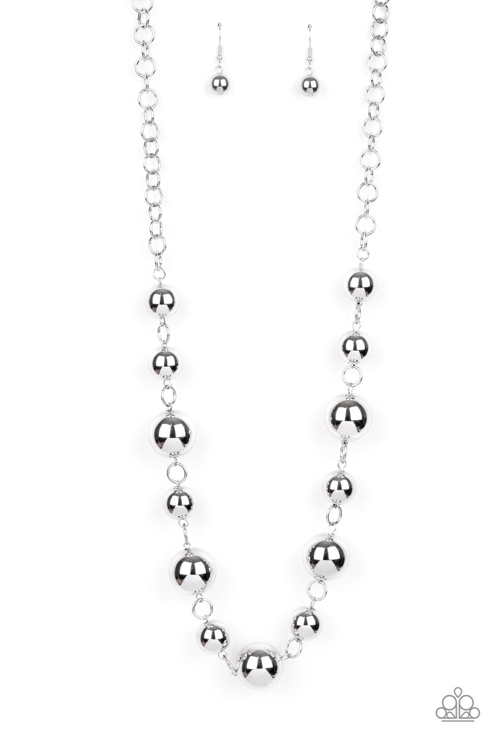 Commanding Composure Silver Necklace - Paparazzi Accessories