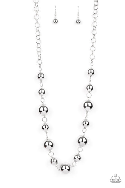 Commanding Composure Silver Necklace - Paparazzi Accessories