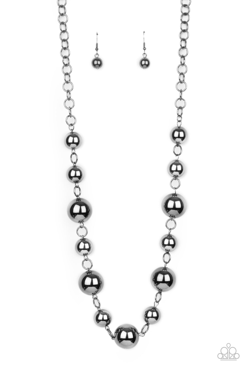 Commanding Composure Black Necklace - Paparazzi Accessories