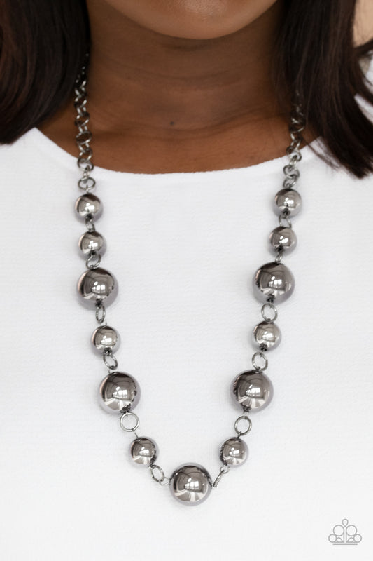 Commanding Composure Black Necklace - Paparazzi Accessories