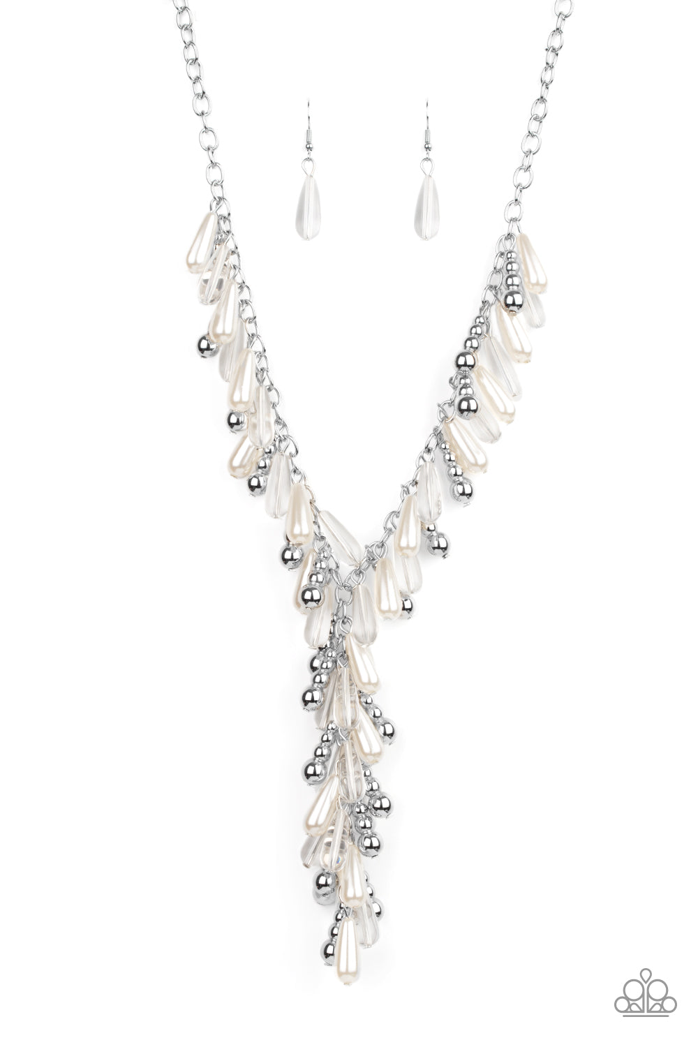 Dripping With DIVA-ttitude White Necklace - Paparazzi Accessories