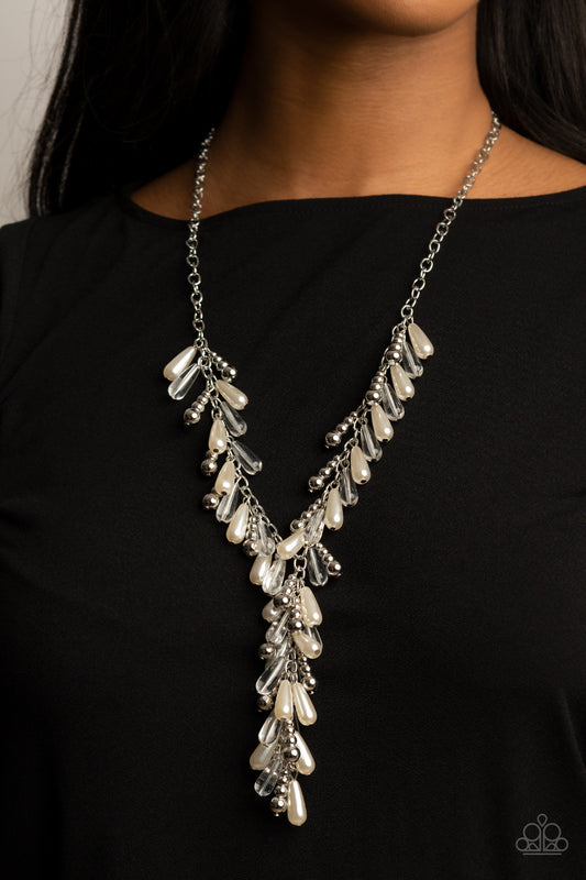 Dripping With DIVA-ttitude White Necklace - Paparazzi Accessories