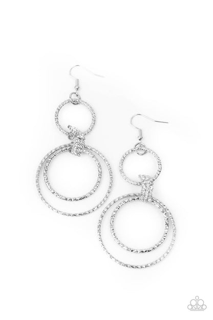 Getting Hitched White Earring - Paparazzi Accessories