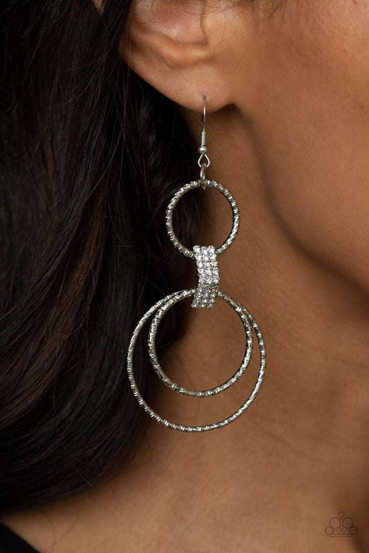 Getting Hitched White Earring - Paparazzi Accessories
