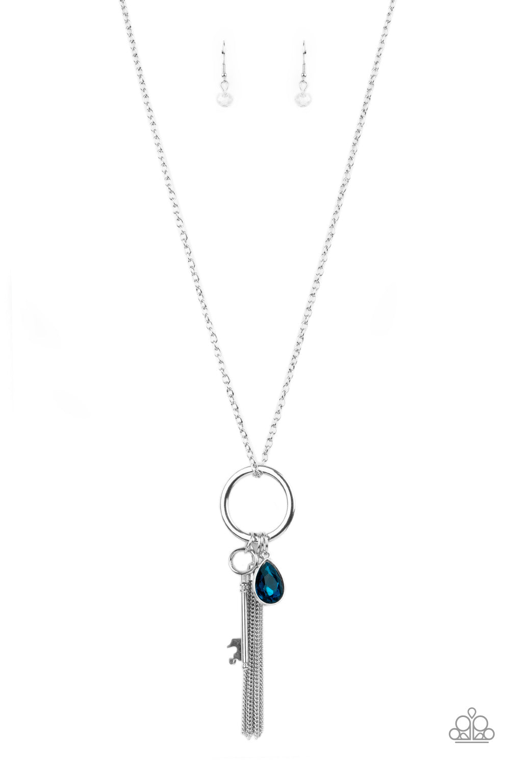 Unlock Your Sparkle Blue Necklace - Paparazzi Accessories