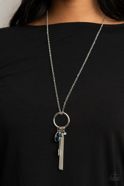 Unlock Your Sparkle Blue Necklace - Paparazzi Accessories