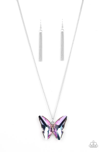 The Social Butterfly Effect Purple Necklace - Paparazzi Accessories