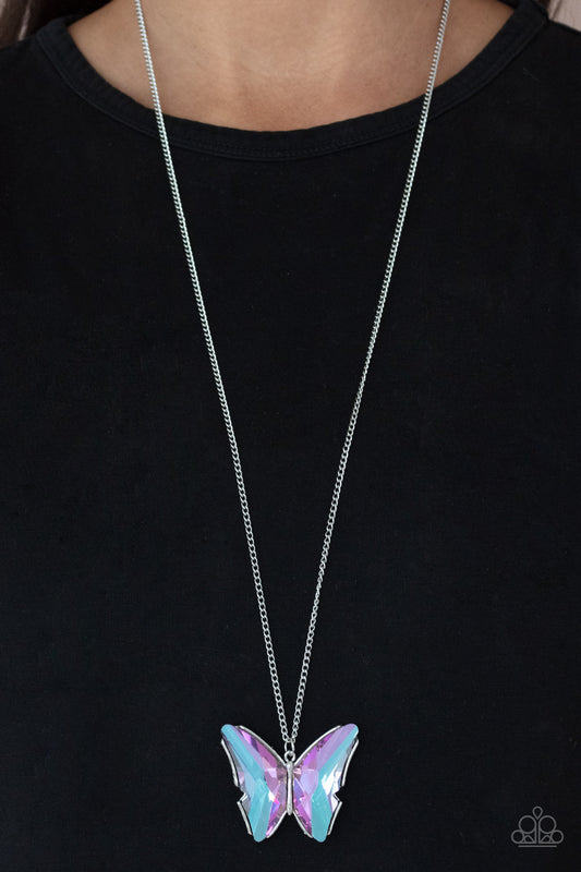 The Social Butterfly Effect Purple Necklace - Paparazzi Accessories