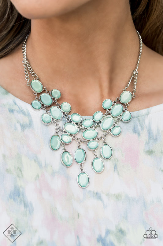 Serene Gleam Blue Necklace - Paparazzi Accessories