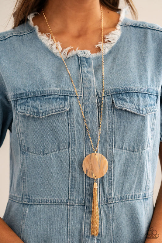 Up FAUX Grabs Orange Necklace - Paparazzi Accessories