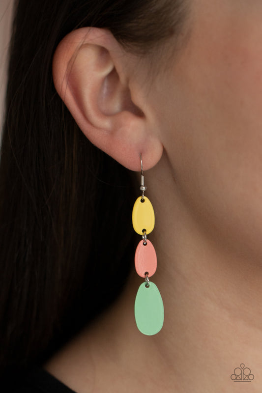 Rainbow Drops Multi Earring - Paparazzi Accessories