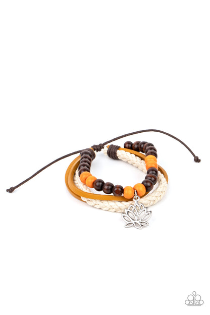 Lotus Beach Orange Urban Bracelet - Paparazzi Accessories