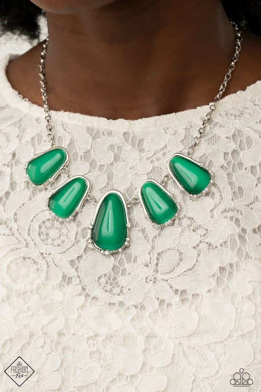 Newport Princess Green Necklace - Paparazzi Accessories