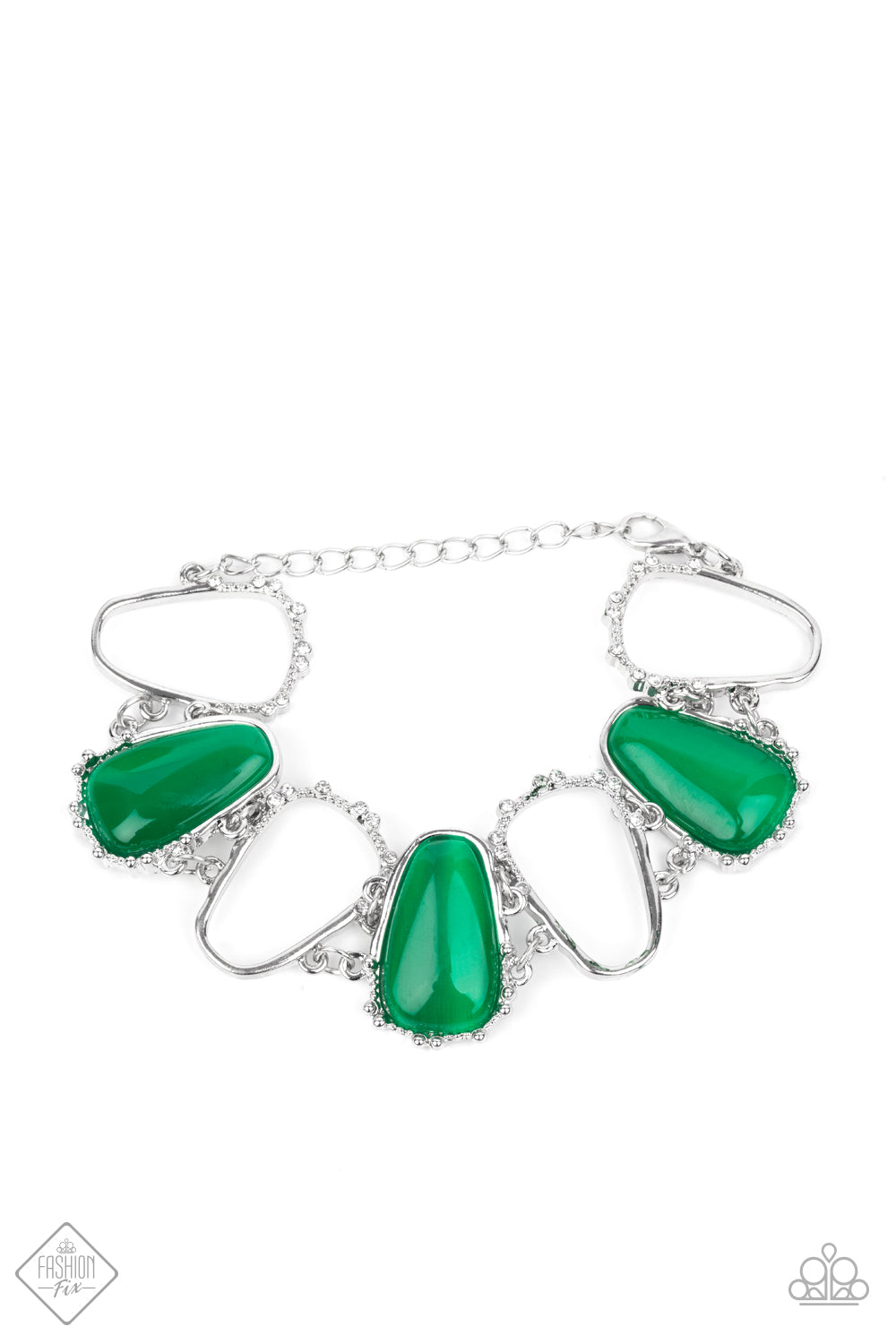 Yacht Club Couture Green Bracelet - Paparazzi Accessories