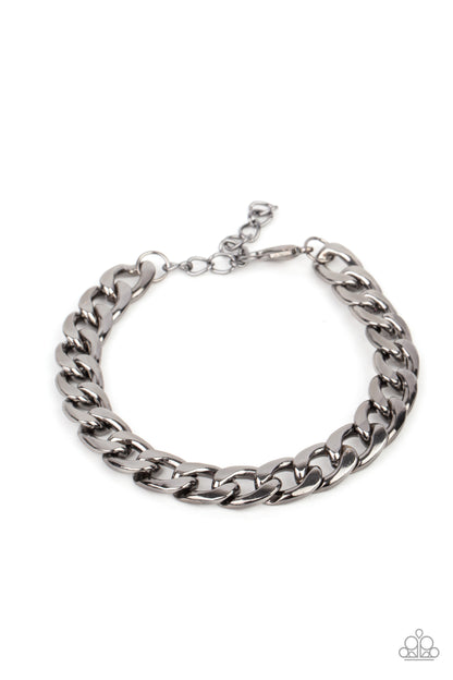 Knockout Champ Black Urban Necklace & Bracelet Set