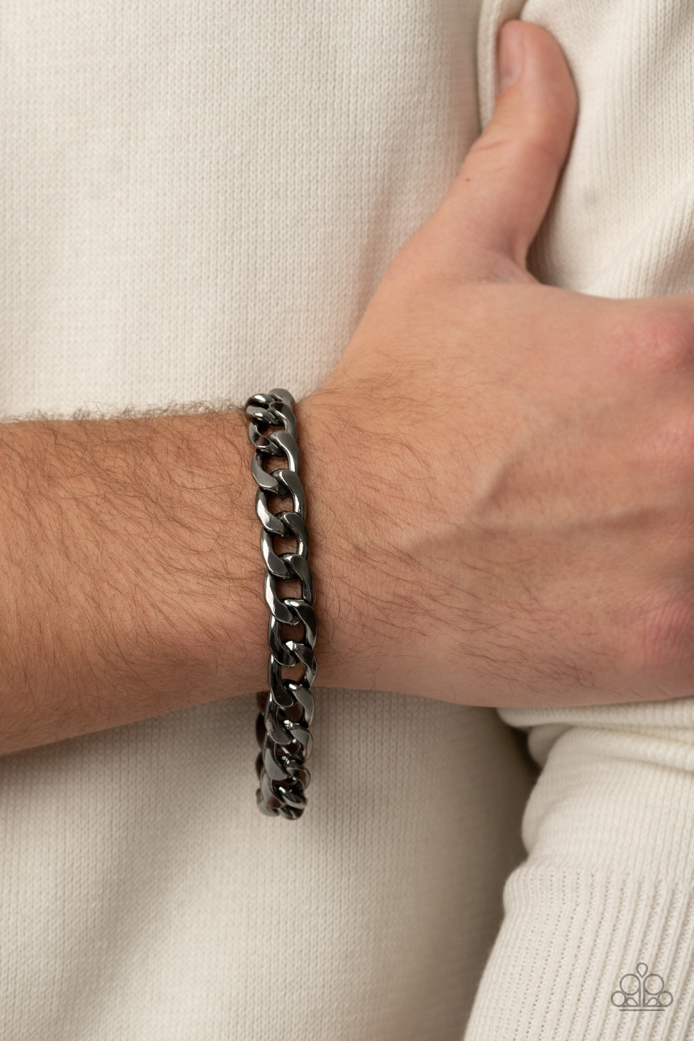Knockout Champ Black Urban Necklace & Bracelet Set