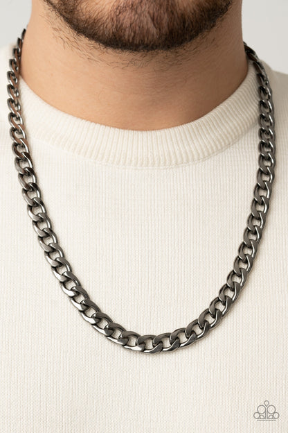 Knockout Champ Black Urban Necklace & Bracelet Set