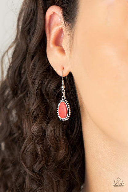 Elemental Eden & Elemental Exploration Red Necklace & Bracelet Set - Paparazzi Accessories