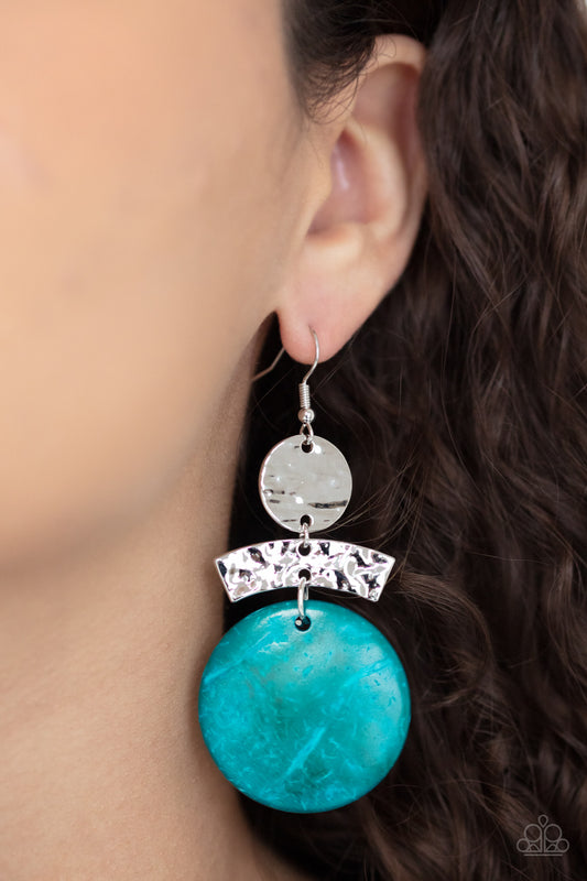 Diva Of My Domain Blue Earring - Paparazzi Accessories