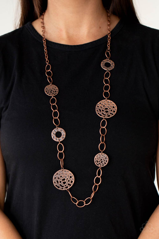 HOLEY Relic Copper Necklace - Paparazzi Accessories