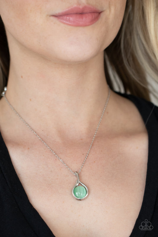 Fairy Lights Green Necklace - Paparazzi Accessories