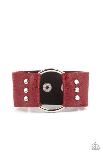 Moto Mayhem Red Urban Bracelet - Paparazzi Accessories