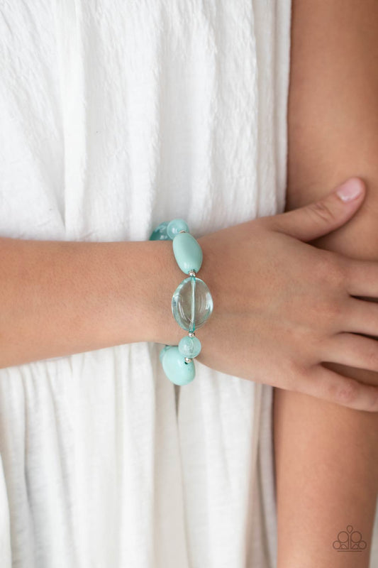 I Need a STAYCATION Blue Bracelet - Paparazzi Accessories