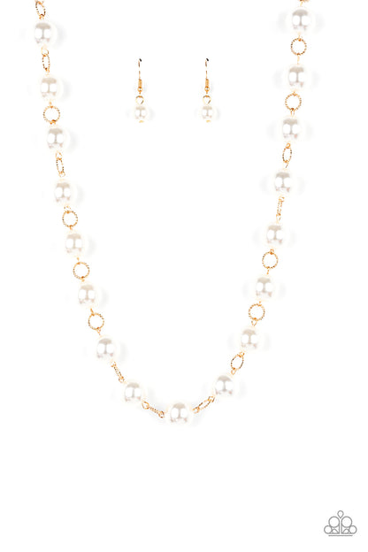 Ensconced in Elegance Gold Necklace - Paparazzi Accessories