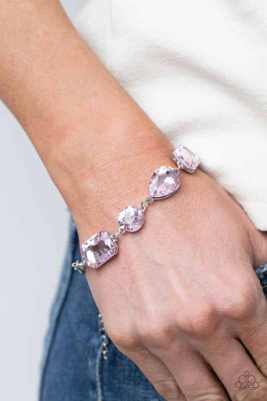 Cosmic Treasure Chest Pink Bracelet - Paparazzi Accessories