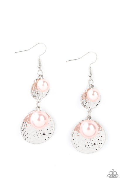 Pearl Dive Pink Earring - Paparazzi Accessories