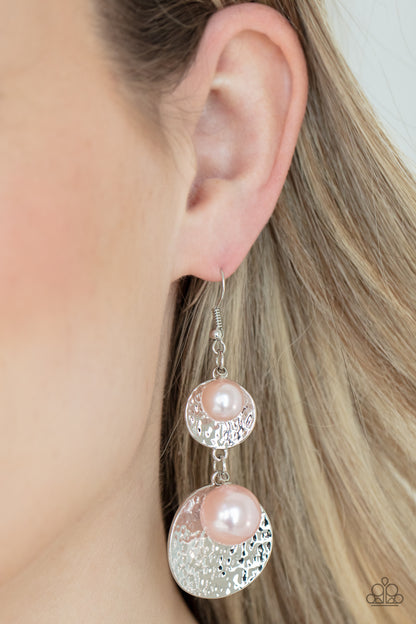 Pearl Dive Pink Earring - Paparazzi Accessories